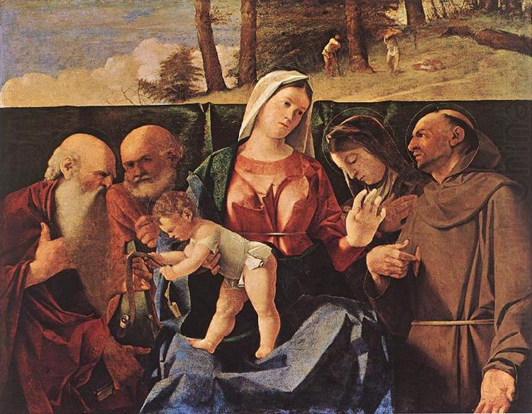 Lorenzo Lotto Madonna and Child with Saints china oil painting image
